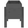 vidaXL Vrtna sadilica siva 62 x 30 x 38 cm od masivne borovine