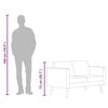 vidaXL Sofa Dvosjed od Tkanine Tamno Siva
