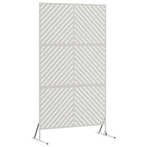 vidaXL Zaslon za privatnost Siva 100 x 50 x 180 cm Čelik