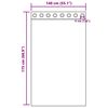 vidaXL Bar&scaron;unaste zavjese sa zavjesama 2 pcs Siva 175 x 140 cm Bar&scaron;un