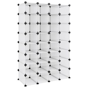 vidaXL Stalak za cipele prozirni 93 x 36,5 x 140 cm PP