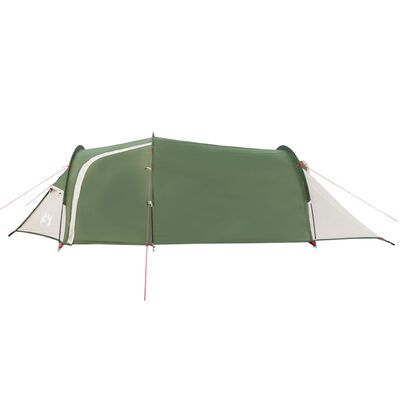 vidaXL Tunelski šator za kampiranje za 2 osobe zeleni vodootporni