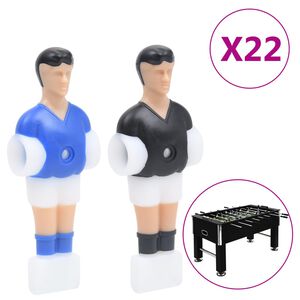 vidaXL Figure igrača za stolni nogomet za &scaron;ipku od 12,7 mm 22 kom