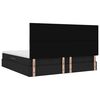 vidaXL Krevet s prostorom za pohranu s LED-om Crna 200 x 200 cm