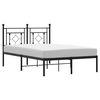 vidaXL Metalni okvir za krevet s uzglavljem crni 120x200 cm
