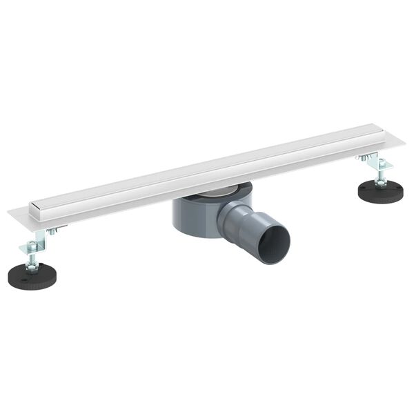 vidaXL 360&deg; Odvod za tu&scaron;iranje s tankim modelom Srebrno 50 cm