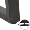 vidaXL Noge za blagovaonski stol V-oblika 2 kom antracit 80 x (72-73,3) cm čelik