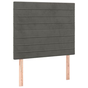 vidaXL Uzglavlje tamno sivo 80x5x118/128 cm bar&scaron;unasto