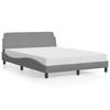 vidaXL Okvir za krevet Dover svjetlosivi 140 x 190 cm od tkanine