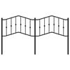 vidaXL Metalno uzglavlje crno 160 cm