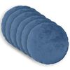 vidaXL Presvlaka za jastuk 6 pcs HEERLEN Svjetloplava &Oslash; 30 cm Flanel