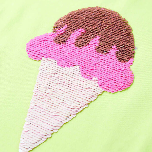 Dječja majica neonski žuta boja 140