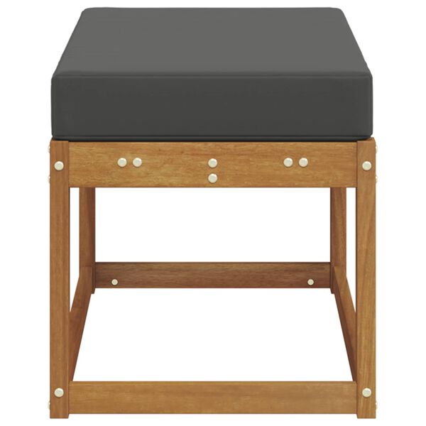 vidaXL Vanjska stolica klupa Čvrsto drvo akacije Prirodna