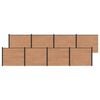 vidaXL Panel ograde 8 pcs WPC i aluminij Smeđa