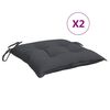 vidaXL Jastuci za stolice 2 kom antracit 40x40x7 cm od tkanine Oxford