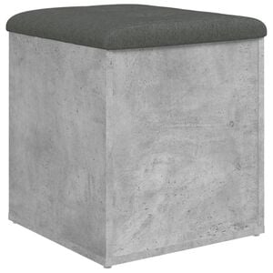 vidaXL Klupa za pohranu siva boja betona 42x42x45 cm konstruirano drvo