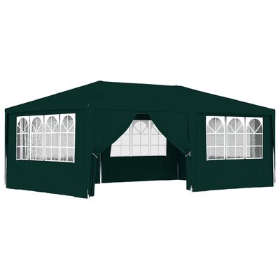 vidaXL Profesionalni šator za zabave 4 x 6 m zeleni 90 g/m²