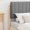 vidaXL Krevetni okvir s tapiciranim uzglavljem Svijetlo siva