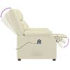 vidaXL Masažna fotelja na podizanje od umjetne kože krem