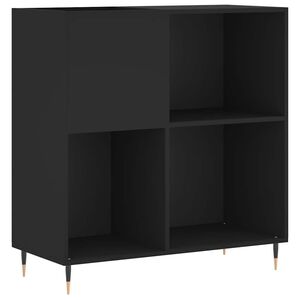 vidaXL Ormarić za ploče crni 84,5 x 38 x 89 cm od konstruiranog drva