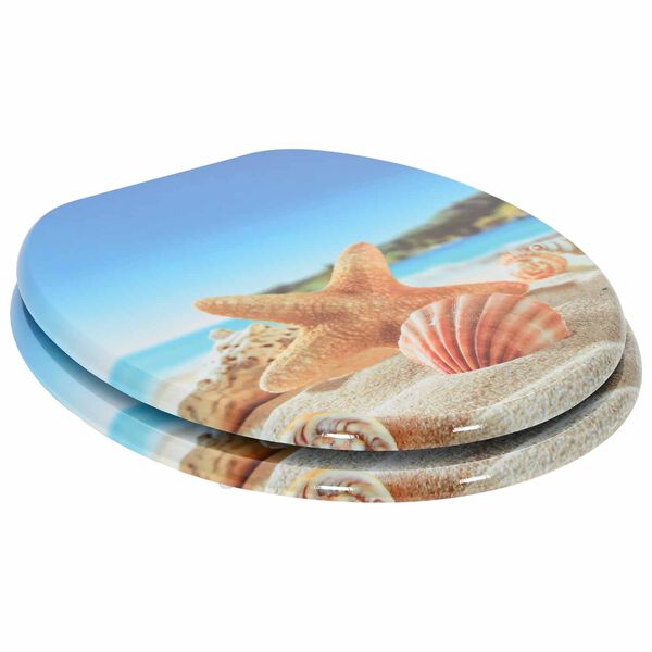 vidaXL WC daska Svijetloplava 44 x 38 cm MDF ploča