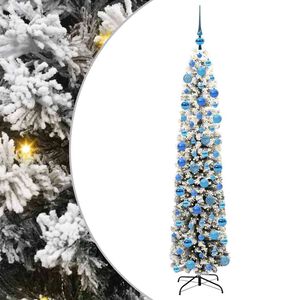 vidaXL Umjetno božićno drvce Zelena 180 cm PVC i čelik i plastika