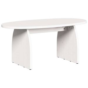 vidaXL Kava Stol Bijelo 80 x 40 x 35 cm Čvrsto borovo drvo