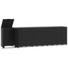 vidaXL Spremi&scaron;te za 6 kante za otpad crno 414x79x117 cm čelično