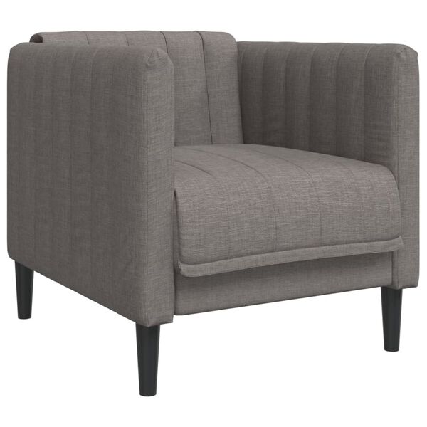 vidaXL 3-dijelni set sofa smeđesivi od tkanine