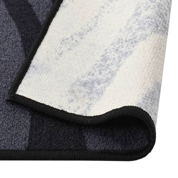 vidaXL Dugi tepih crni 80 x 400 cm