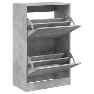 vidaXL Ormarić za cipele boja betona 60x34x96,5 cm konstruirano drvo