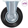 vidaXL Fiksni kotačići 16 kom 125 mm