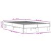 vidaXL Okvir kreveta boja hrasta 120x200 cm konstruirano drvo i metal