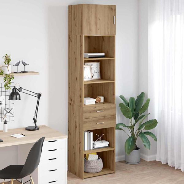 vidaXL Highboard Umjetnički hrast 50 x 42,5 x 225 cm Konstruirano drvo
