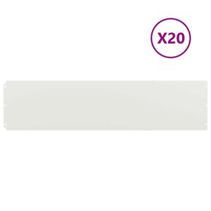 vidaXL Ograda oko Travnjaka 20 kom. 25 x 103 cm Hladno valjana čelična
