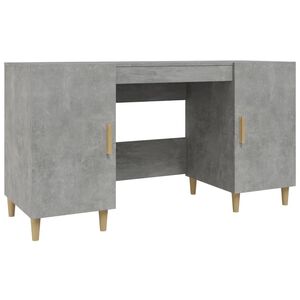 vidaXL Radni stol boja betona 140 x 50 x 75 cm od konstruiranog drva