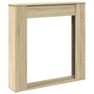 vidaXL Okvir za kamin boja hrasta 100x20x100 cm od konstruiranog drva
