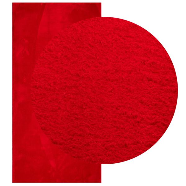 vidaXL Tepih HUARTE kratkih vlakana mekani i perivi crveni 100x200 cm