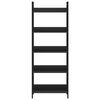 vidaXL Police za knjige s 5 razina crne 60 x 27,6 x 158,5 cm drvene