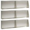 vidaXL Zid za zadržavanje 6 kom. 80 x 12 x 30 cm Nehrđajući čelik