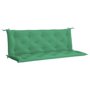 vidaXL Jastuk za vrtnu klupu zeleni 150x(50+50)x7 cm od tkanine Oxford