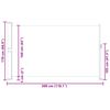 vidaXL Uvlačiva bočna tenda za terasu 170 x 300 cm crna