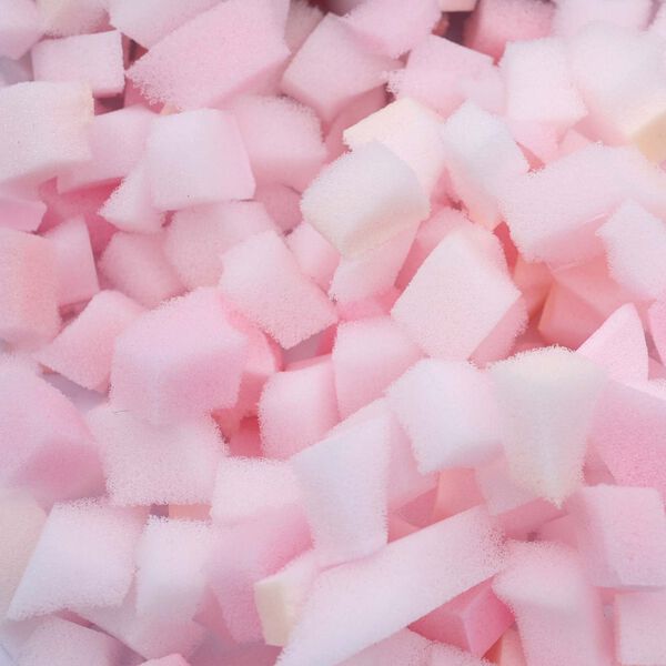 vidaXL Rasjeckana pjena Ružičasta 5 kg Poliuretan