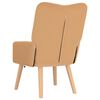 vidaXL fotelja Bež 63 x 67 x 94 cm Poliester i &scaron;perploča