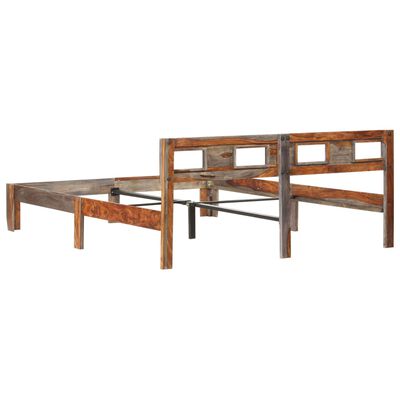 vidaXL Okvir za krevet od masivnog drva šišama 140 x 200 cm