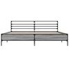 vidaXL Okvir za krevet boja hrasta 200x200cm konstruirano drvo i metal