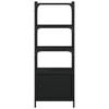 vidaXL Regal za knjige 3 razine crni 41x30x109,5 cm konstruirano drvo