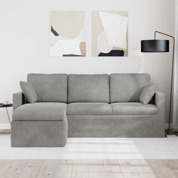vidaXL Sofa Svijetlo siva