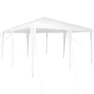 vidaXL &Scaron;ator za zabave Bijelo 400 x 400 x 266 cm Polietilen i čelik