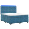 vidaXL Boxspring krevet s madracem Plava 160 x 200 cm Bar&scaron;un